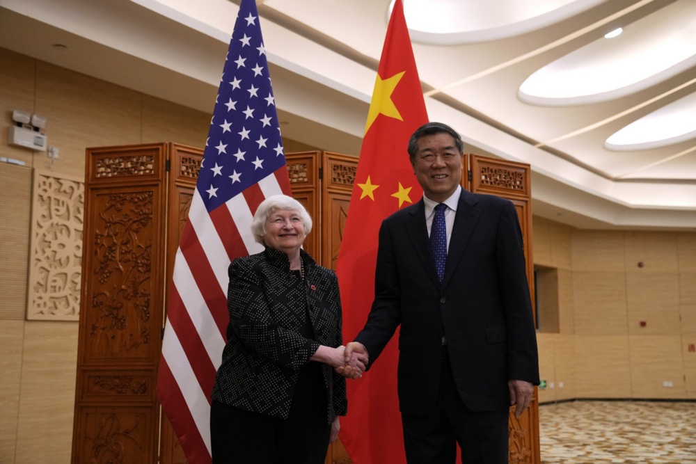 US Treasury Secretary Janet Yellen visits China - GuildHall